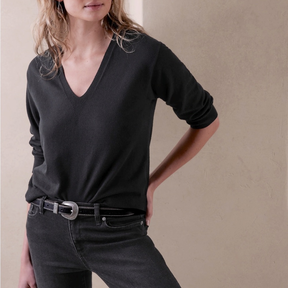 Banana Republic Superfine Merino V-neck